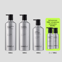 3 žingsnių plaukų stiprinimo ir atkūrimo rinkinys